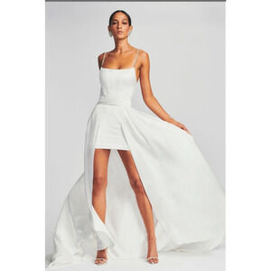 Retrofete White Train for Evalina Dress Size XS *Train Only* Bridal Bride